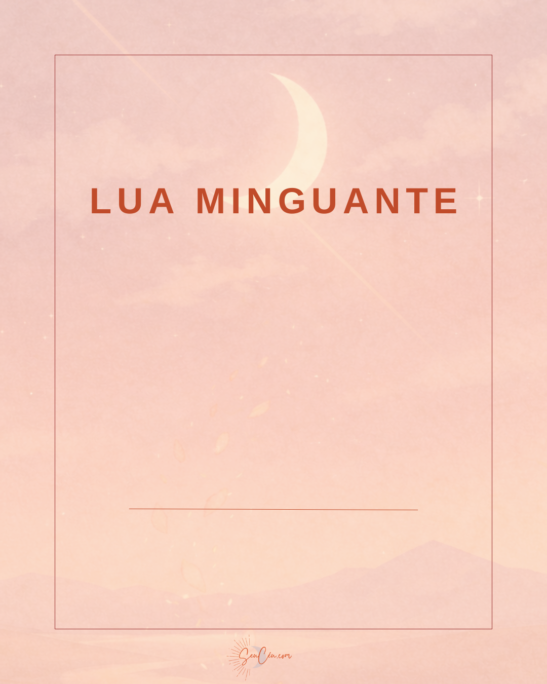 Aquarela da Lua Minguante